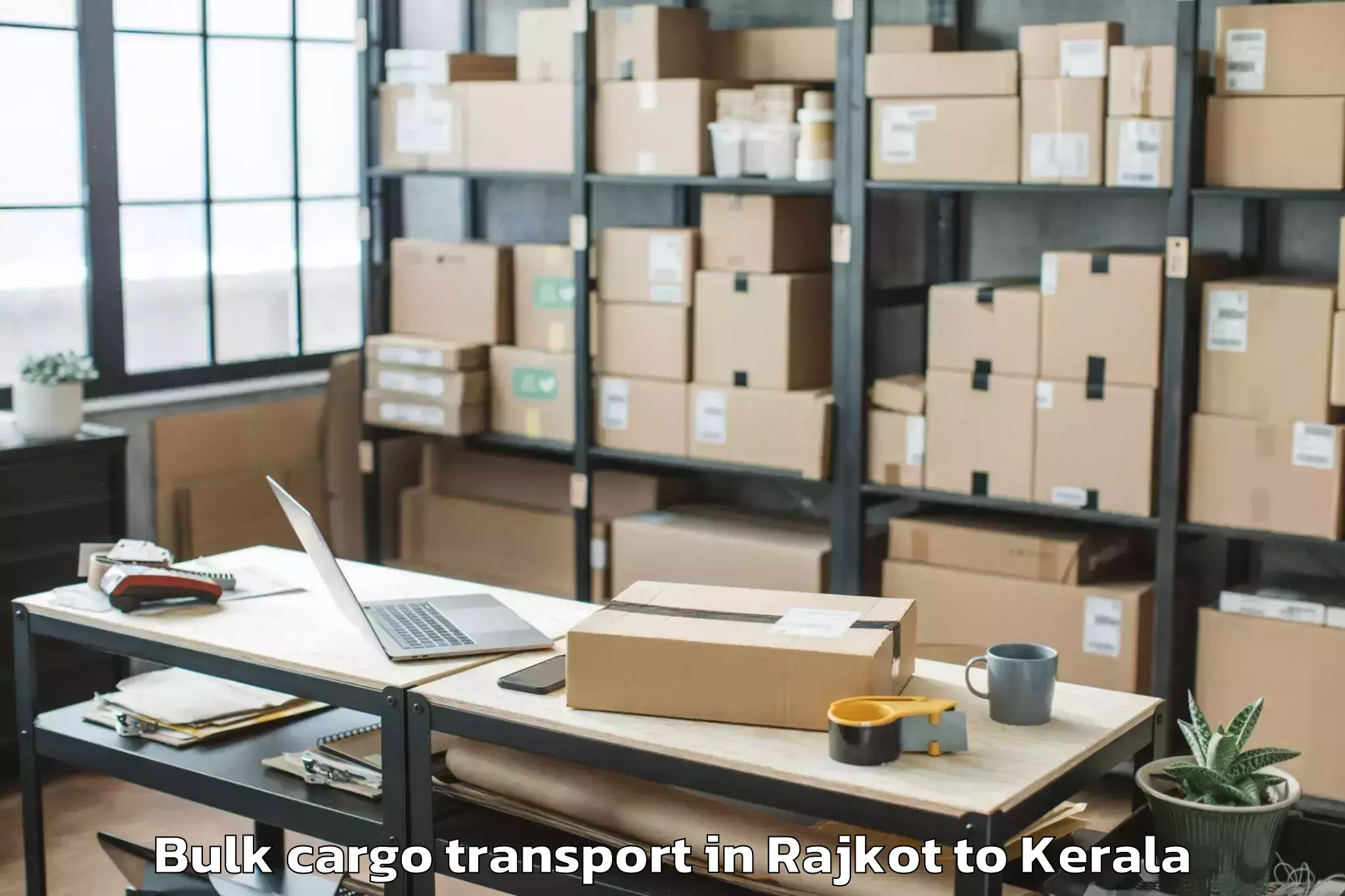 Professional Rajkot to Ponnani Bulk Cargo Transport